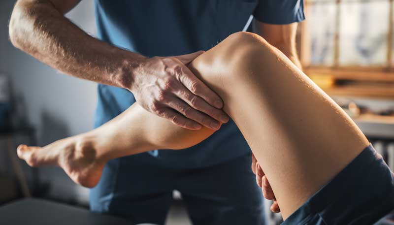 Sala de tratamiento de la clínica de fisioterapia en Vilagarcía de Arousa